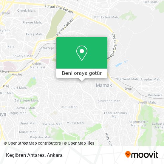 Keçiören Antares harita