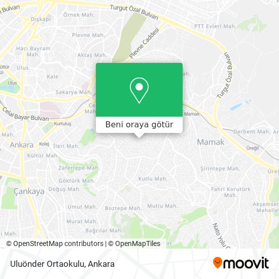 Uluönder Ortaokulu harita