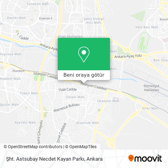 Şht. Astsubay Necdet Kayan Parkı harita