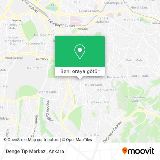 Denge Tıp Merkezi harita