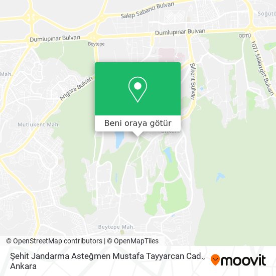 Şehit Jandarma Asteğmen Mustafa Tayyarcan Cad. harita