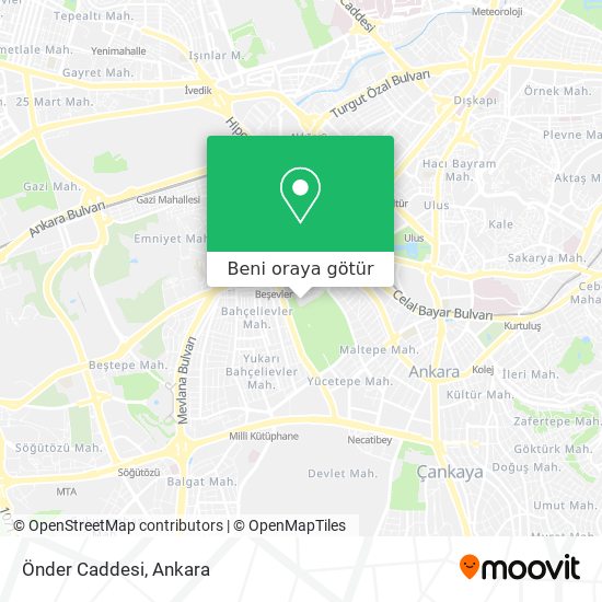 Önder Caddesi harita