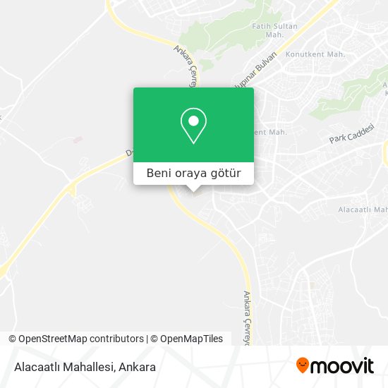 Alacaatlı Mahallesi harita