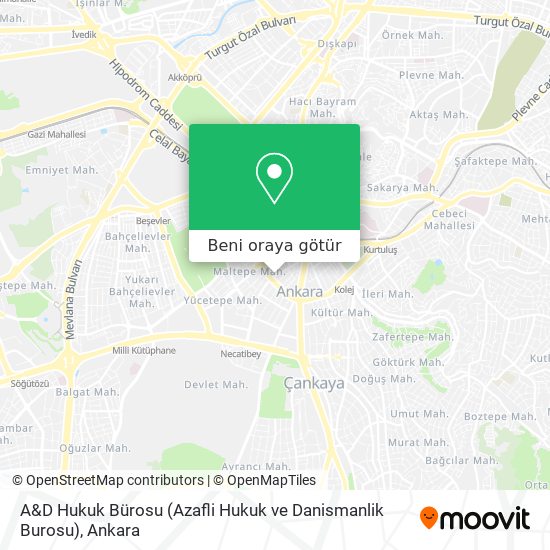 A&D Hukuk Bürosu (Azafli Hukuk ve Danismanlik Burosu) harita