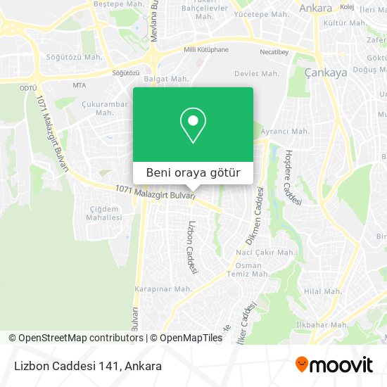 Lizbon Caddesi 141 harita