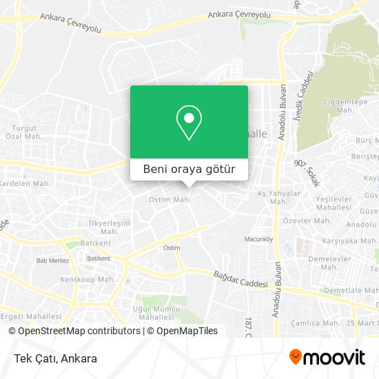 Tek Çatı harita
