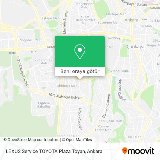 LEXUS Service TOYOTA Plaza Toyan harita