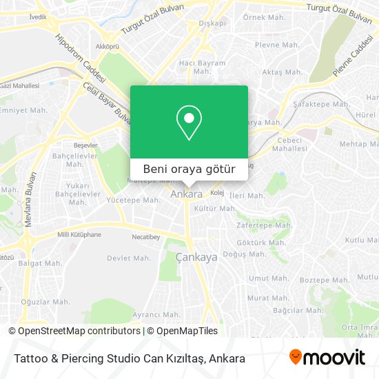 Tattoo & Piercing Studio Can Kızıltaş harita