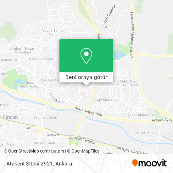 Atakent Sitesi 2921 harita