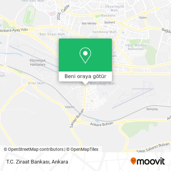 T.C. Ziraat Bankası harita