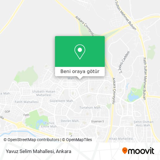 Yavuz Selim Mahallesi harita