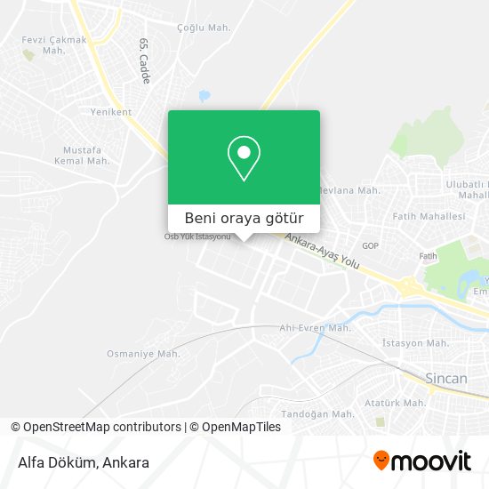 Alfa Döküm harita
