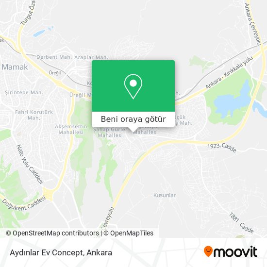 Aydınlar Ev Concept harita