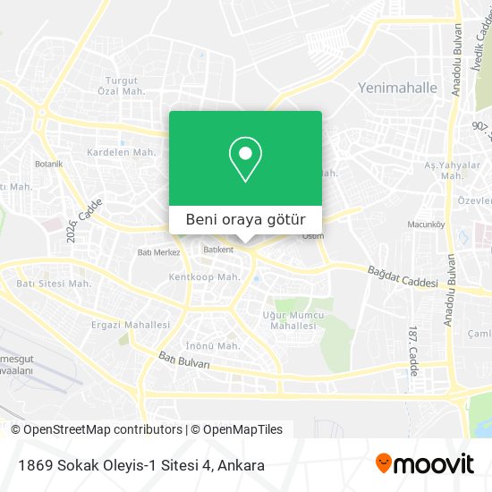 1869 Sokak Oleyis-1 Sitesi 4 harita