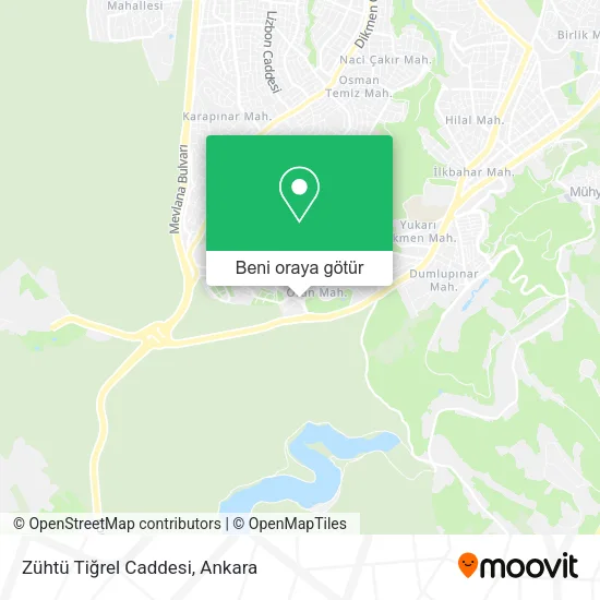 Zühtü Tiğrel Caddesi harita