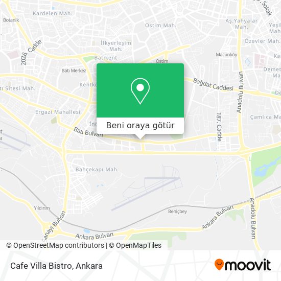 Cafe Villa Bistro harita