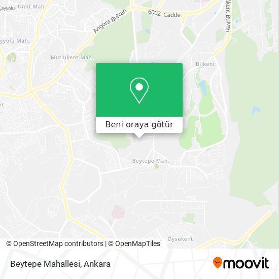 Beytepe Mahallesi harita
