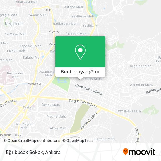Eğribucak Sokak harita