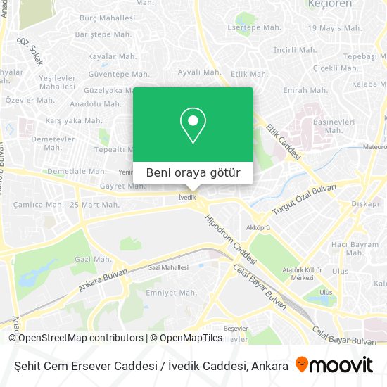 Şehit Cem Ersever Caddesi / İvedik Caddesi harita