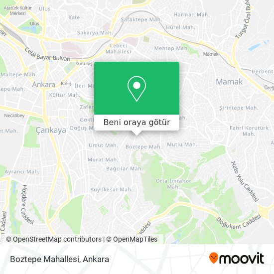 Boztepe Mahallesi harita