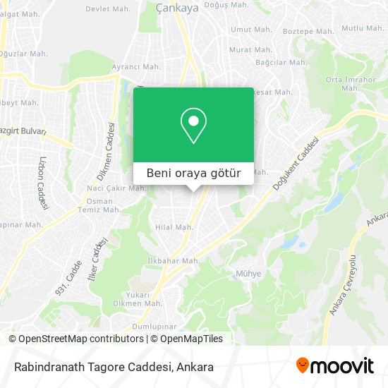 Rabindranath Tagore Caddesi harita