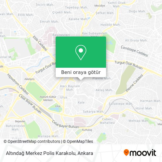 Altındağ Merkez Polis Karakolu harita