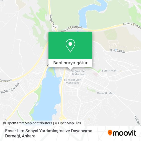 Ensar Ilim Sosyal Yardımlaşma ve Dayanışma Derneği harita