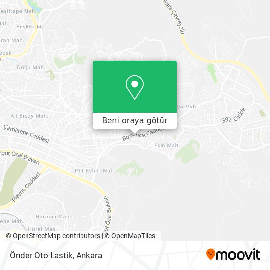 Önder Oto Lastik harita