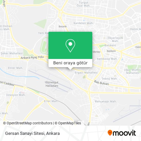 Gersan Sanayi Sitesi harita