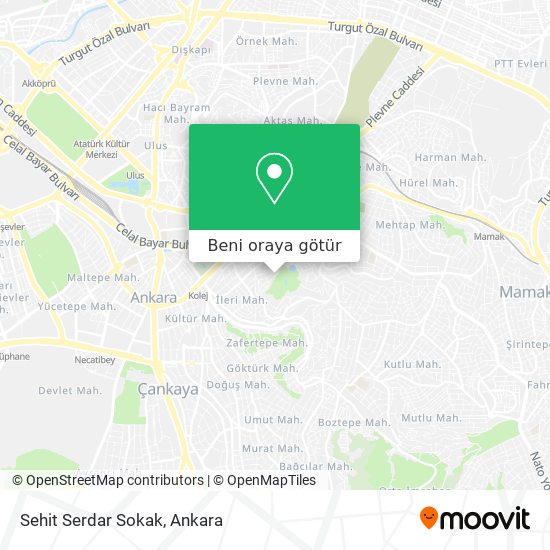 Sehit Serdar Sokak harita