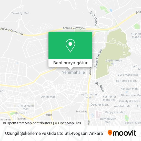 Uzungil Şekerleme ve Gıda Ltd.Şti.-Ivogsan harita