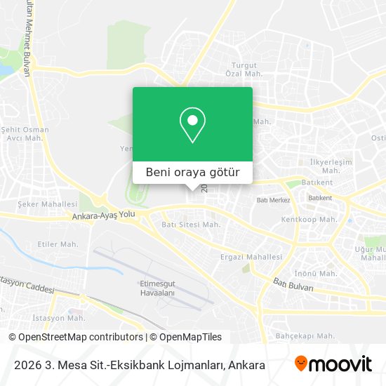 2026 3. Mesa Sit.-Eksikbank Lojmanları harita