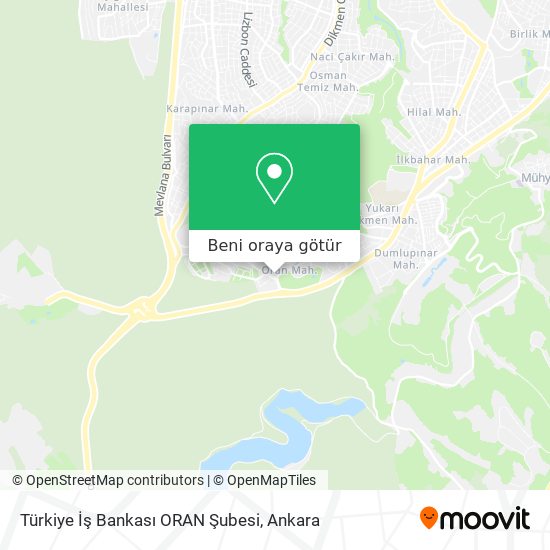 Türkiye İş Bankası ORAN Şubesi harita