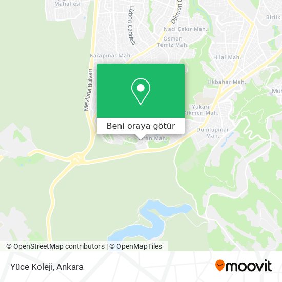 Yüce Koleji harita
