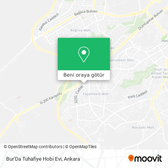 Bur'Da Tuhafiye Hobi Evi harita