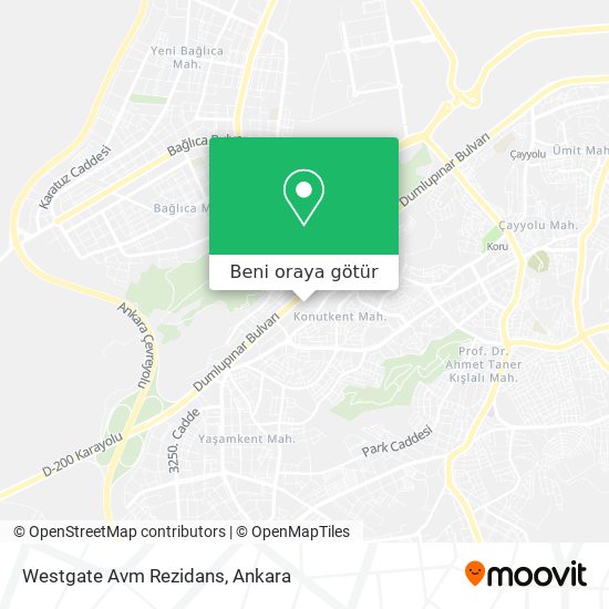 Westgate Avm Rezidans harita