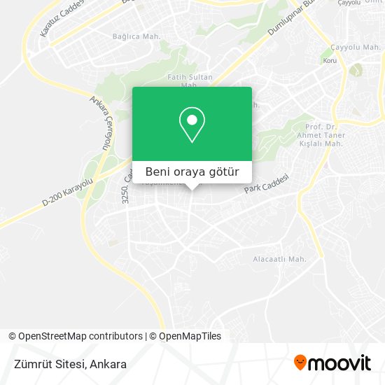 Zümrüt Sitesi harita