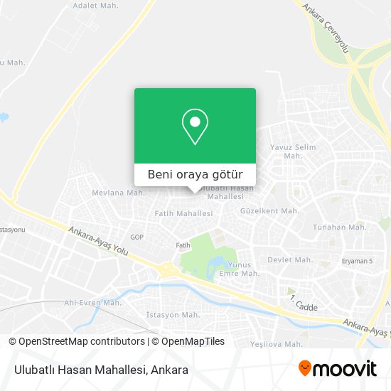 Ulubatlı Hasan Mahallesi harita