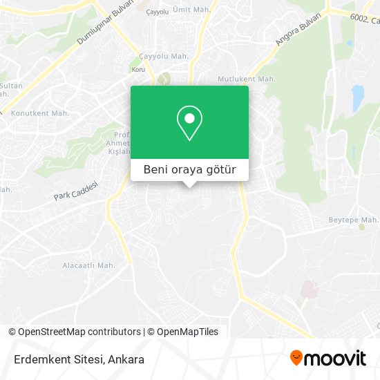 Erdemkent Sitesi harita