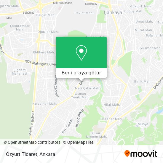 Özyurt Ticaret harita