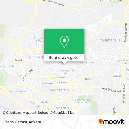 Barış Çarşısı harita