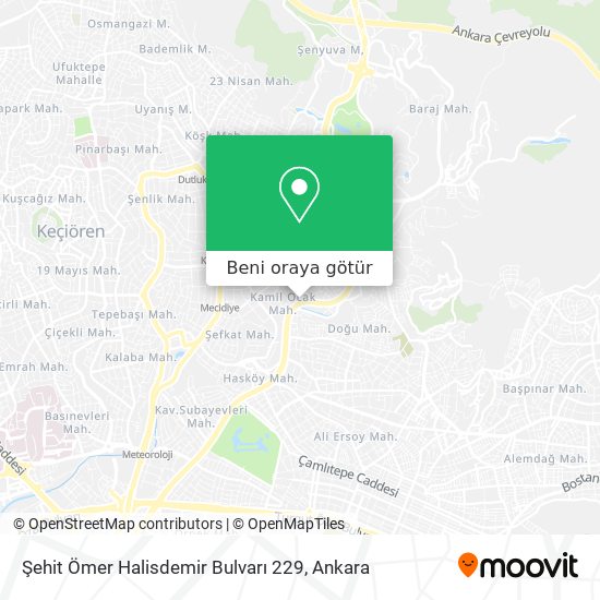 Şehit Ömer Halisdemir Bulvarı 229 harita