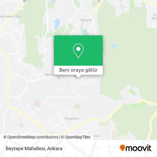 Beytepe Mahallesi harita