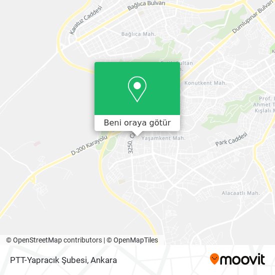 PTT-Yapracık Şubesi harita
