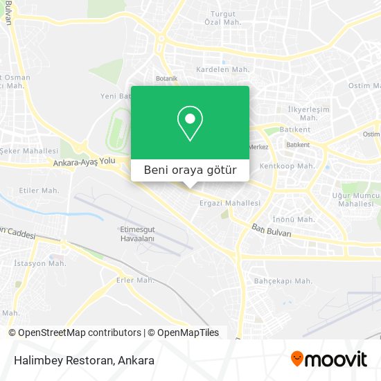 Halimbey Restoran harita