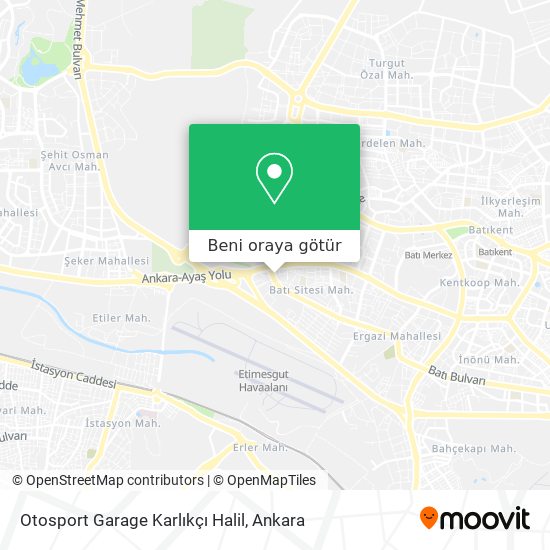 Otosport Garage Karlıkçı Halil harita