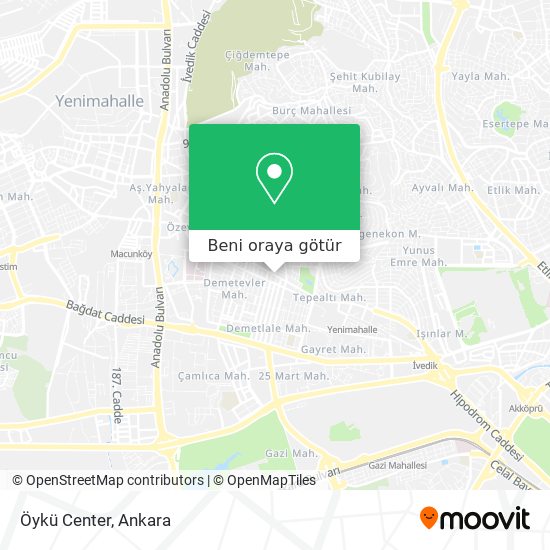 Öykü Center harita
