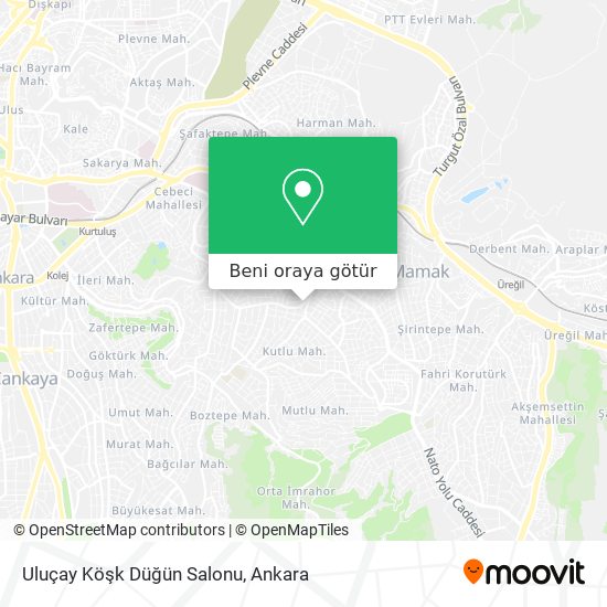 Uluçay Köşk Düğün Salonu harita