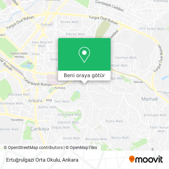 Ertuğrulgazi Orta Okulu harita