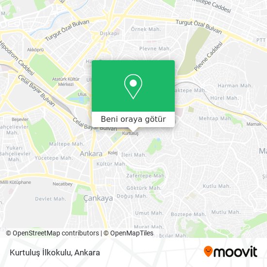 Kurtuluş İlkokulu harita